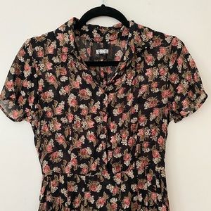 NWOT Reformation Petite Midi Floral Charlie Dress